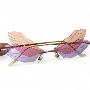 Dragonfly Wings Glasses | Purple, Pink, Orange | Versatile for Summer/Festivals